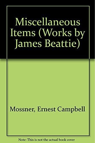 Miscellaneous Items (Works by James Beattie)