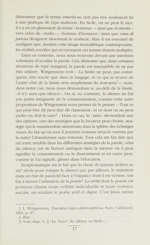 Dire ou taire en Sicile