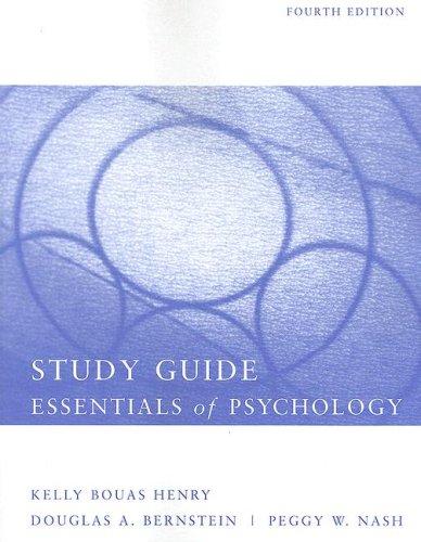 Essentials of Psychology: Study Guide
