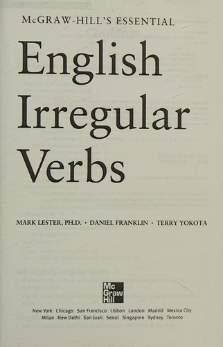 McGraw-Hill's Essential English Irregular Verbs