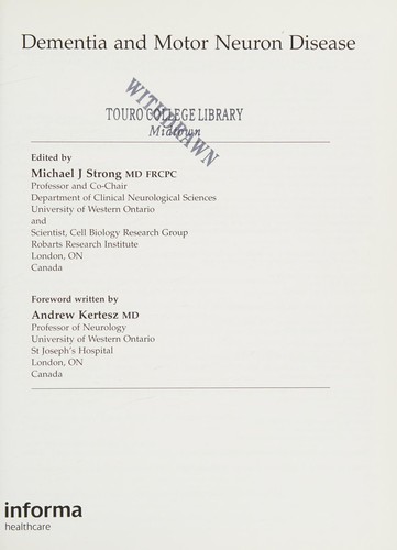 Dementia and motor neuron disease