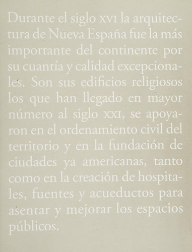 México. Arquitectura del siglo XVI