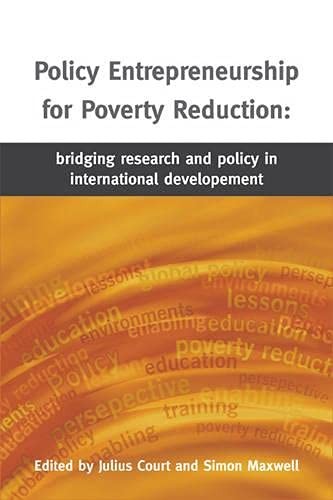 Policy entrepreneurship for poverty reduction