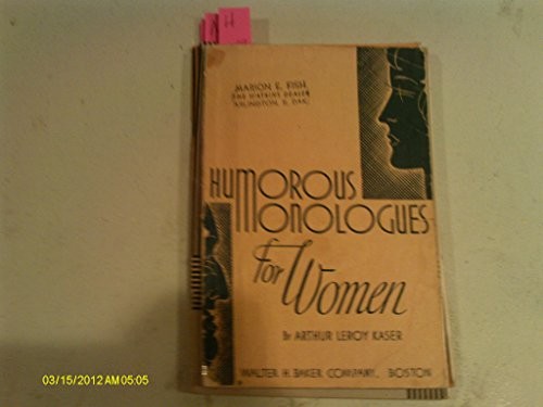 Humorous Monologues for Women