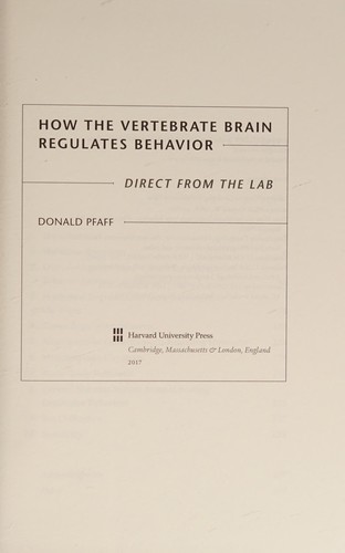 How the vertebrate brain regulates behavior