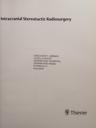 Intracranial stereotactic radiosurgery