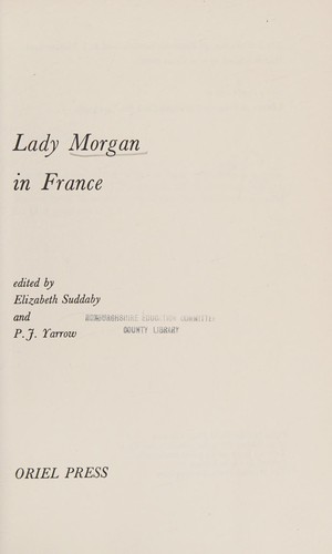 Lady Morgan in France