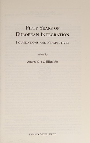 Fifty Years of European Integration