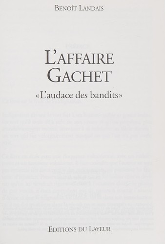L'Affaire Gachet