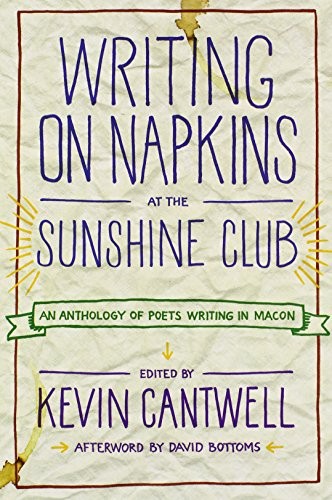 Writing on napkins at the Sunshine Club