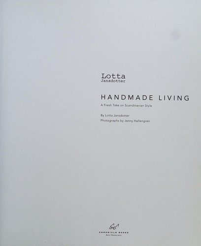 Lotta Jansdotter Handmade Living