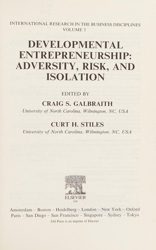 Developmental entrepreneurship