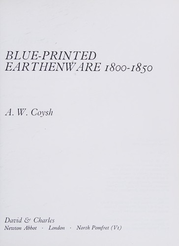 Blue-printed earthenware, 1800-1850