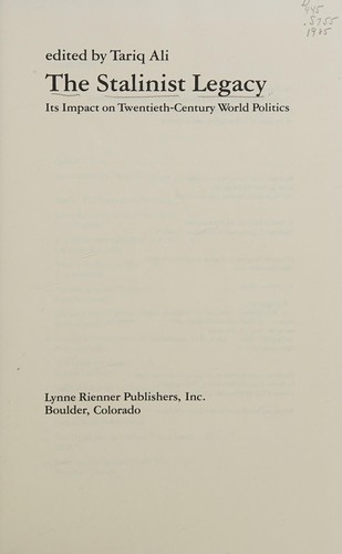 The Stalinist Legacy