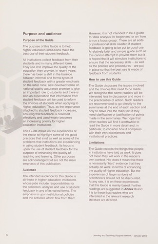 Collecting and Using Student Feedback