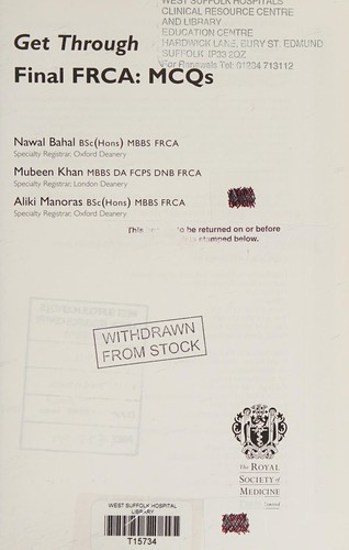 Get Through Final FRCA: MCQs