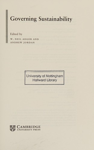 Governing Sustainability