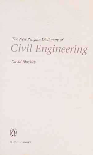 New Penguin Dictionary of Civil Engineering