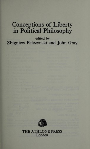 Conceptions of liberty in political philosophy