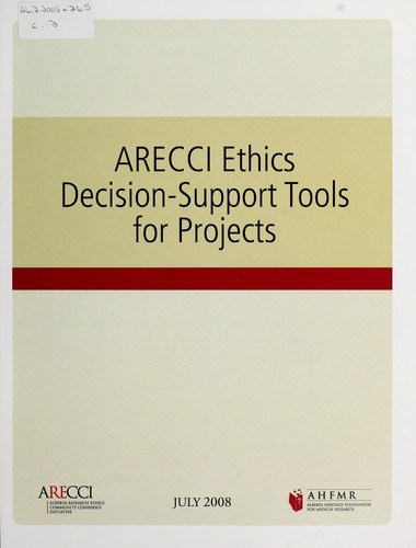 ARECCI Ethics Decision-Support Tools for Projects