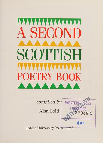 A Second Scottish Poetry Book