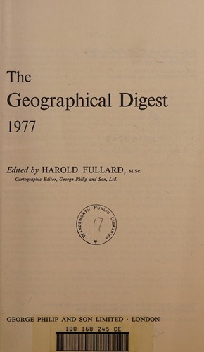 The Geographical Digest