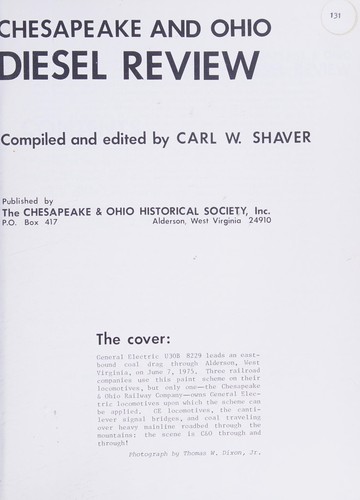 Chesapeake and Ohio Diesel Review