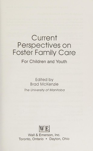 Current perspectives on foster family care for children and youth