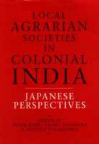 Local agrarian societies in colonial India