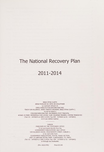 The national recovery plan