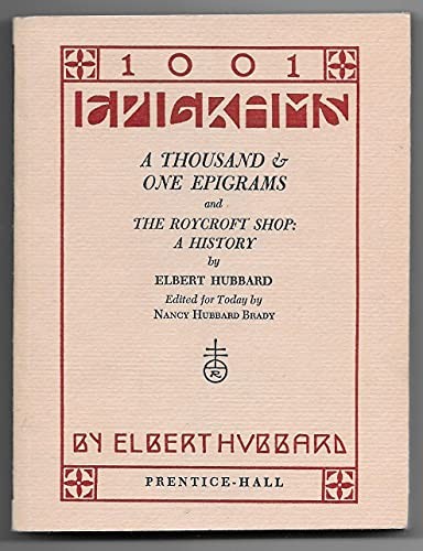 A thousand & one epigrams
