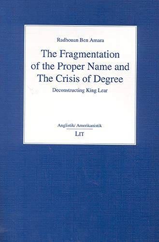 The fragmentation of the proper name and the crisis of degree