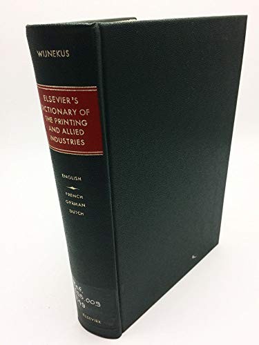 Dictionary of the Printing and Allied Industries