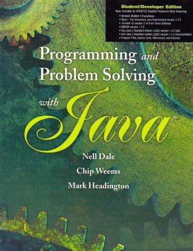 Programming and Problem Solving with Java