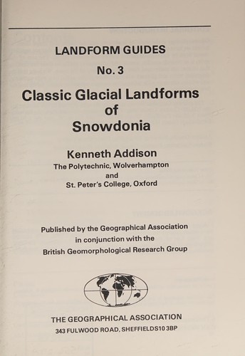 Classic Glacial Landforms of Snowdonia