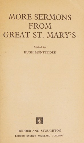 More Sermons from Great St Mary's