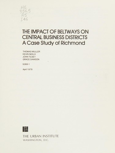 The Impact of Beltways on Central Business Districts