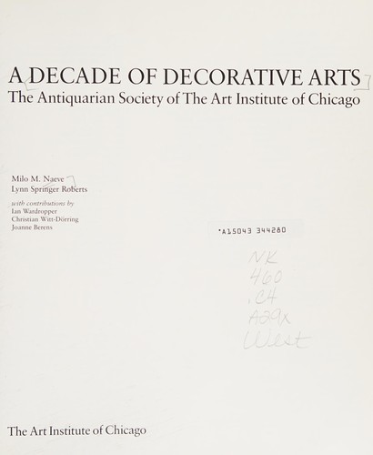 A Decade of Decorative Arts