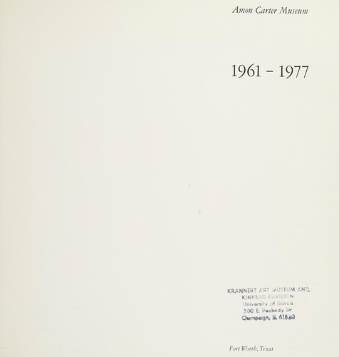 Amon Carter Museum, 1961-1977