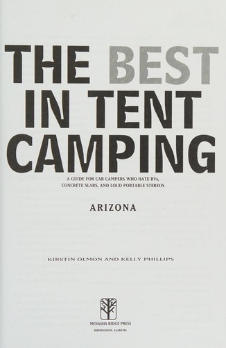 The Best in Tent Camping: Arizona