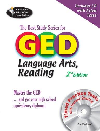 GED Language Arts, Reading w/CD-ROM (REA) The Best Test Prep for GED