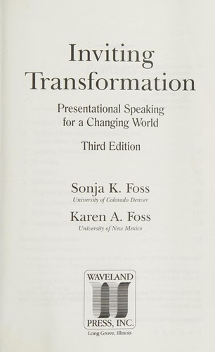 Inviting Transformation
