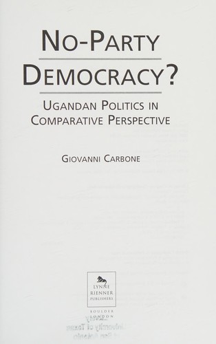 No-party democracy?