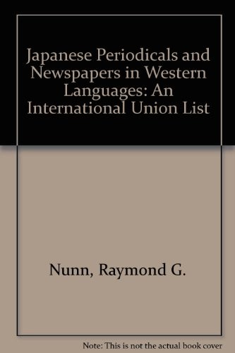 Japanese Periodicals and Newspapers in Western Languages