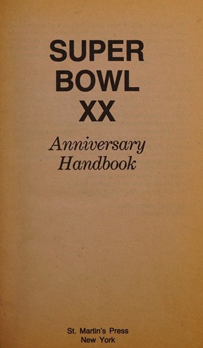 Super Bowl XX Anniversary Handbook