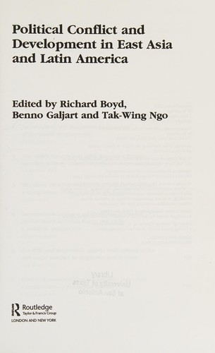 Political Development and Conflict in East Asia and Latin America