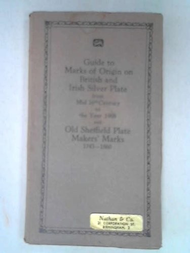 British and Irish Silver Assay Office Marks, 1544-1968