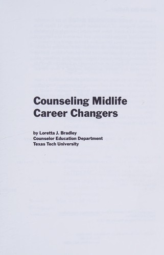 Counseling midlife career changers