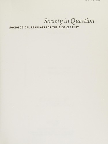 Society in question