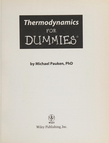 Thermodynamics for dummies